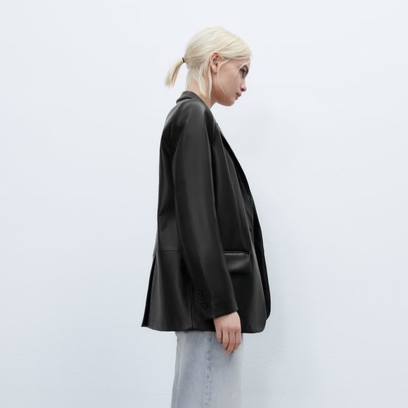 Zara leather blazer - Picture 2 of 5